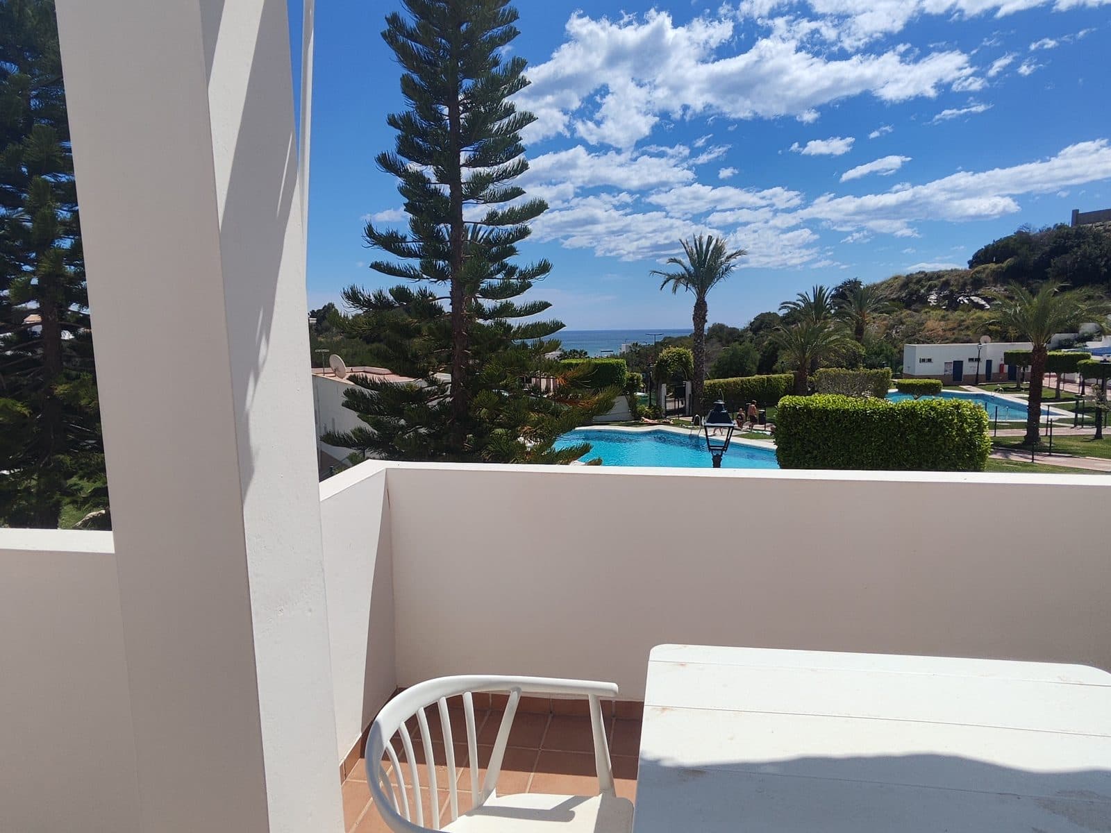Terraza con vistas al mar